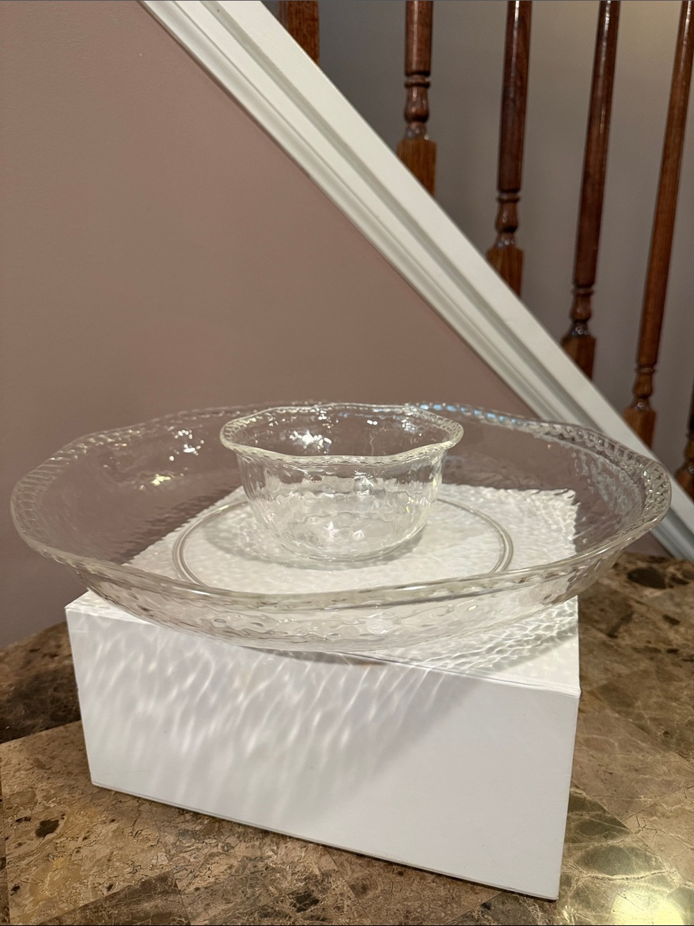Pottery Barn Acrylic Large Chip and Dip Bowl - Picture 3 of 8